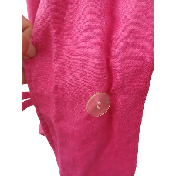 Elliot Lauren Hot Pink Linen Stylish One Button Closure Blazer sz S
Made in USA - Picture 5 of 9